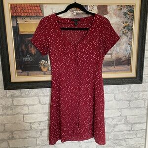 Red spring dress